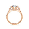 Sally 18k Rose Gold Oval Trilogy