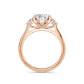 Sally 18k Rose Gold Oval Trilogy