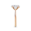 Sally 18k Rose Gold Oval Trilogy