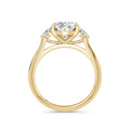 Sally 18k Yellow Gold Oval Trilogy