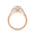 Sally 18k Rose Gold Pear Trilogy