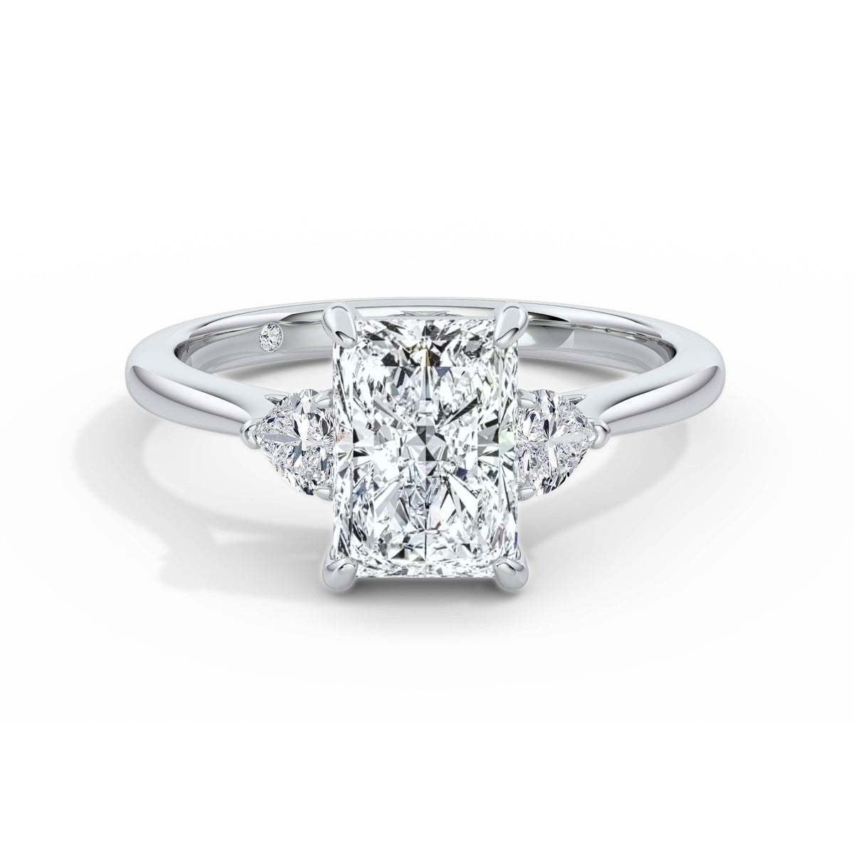 Sally 18k White Gold Radiant Trilogy
