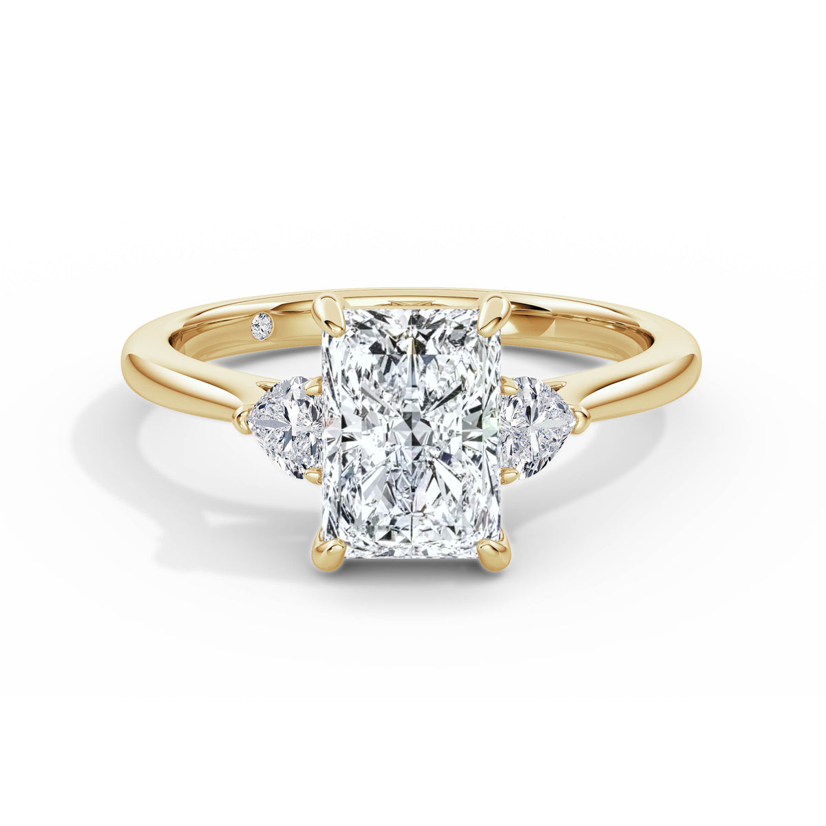 Sally 18k Yellow Gold Radiant Trilogy