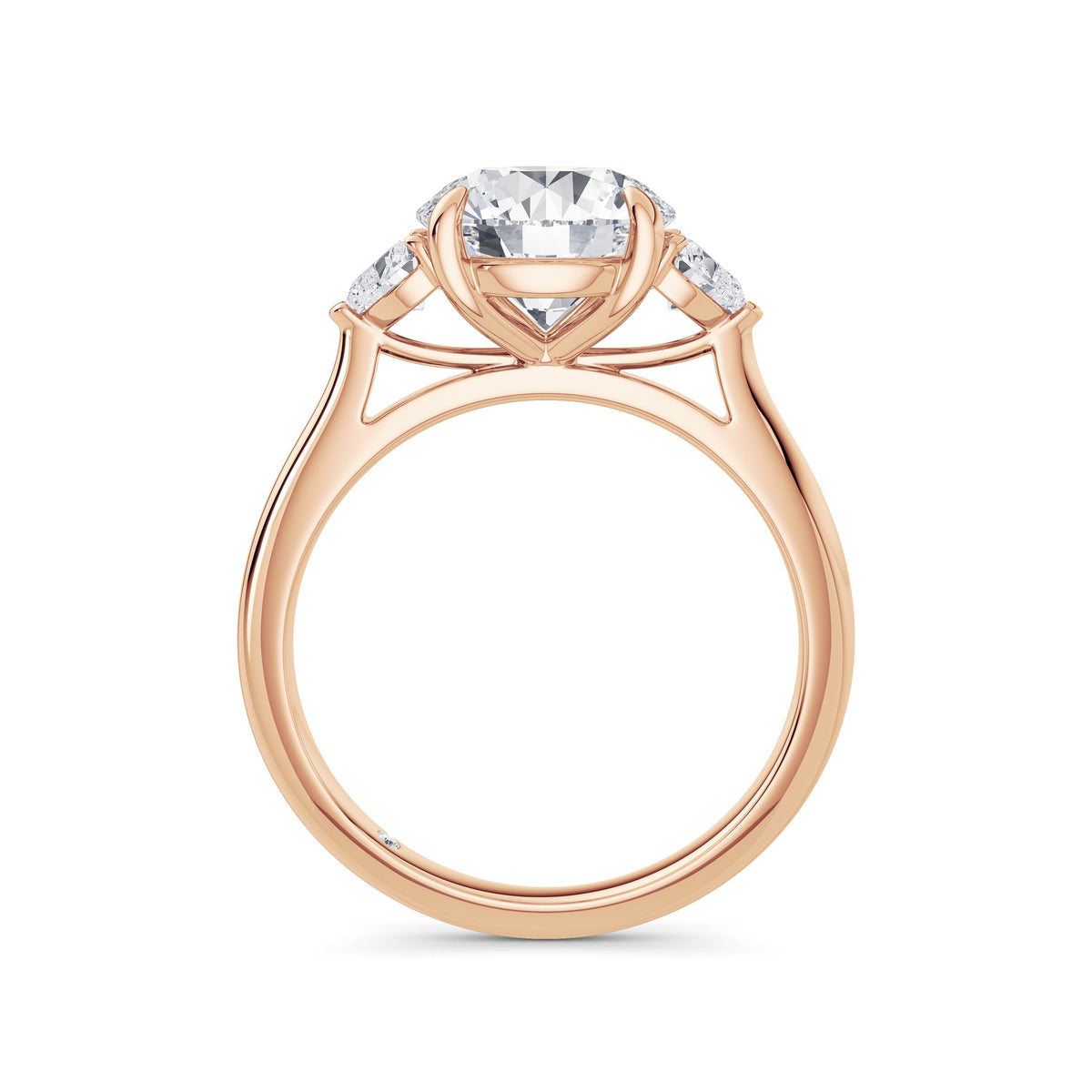 Sally 18k Rose Gold Round Trilogy