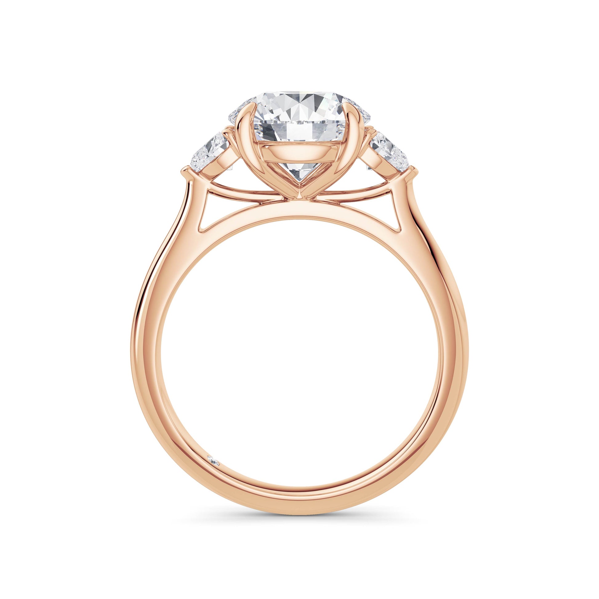 Sally 18k Rose Gold Round Trilogy