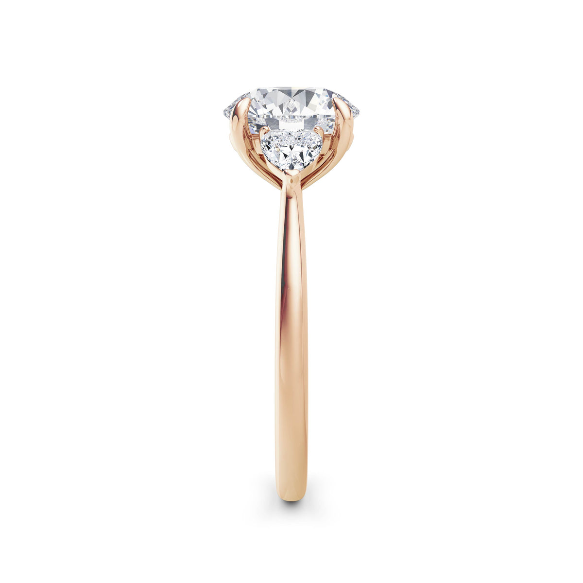 Sally 18k Rose Gold Round Trilogy