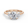 Sally 18k Rose Gold Round Trilogy