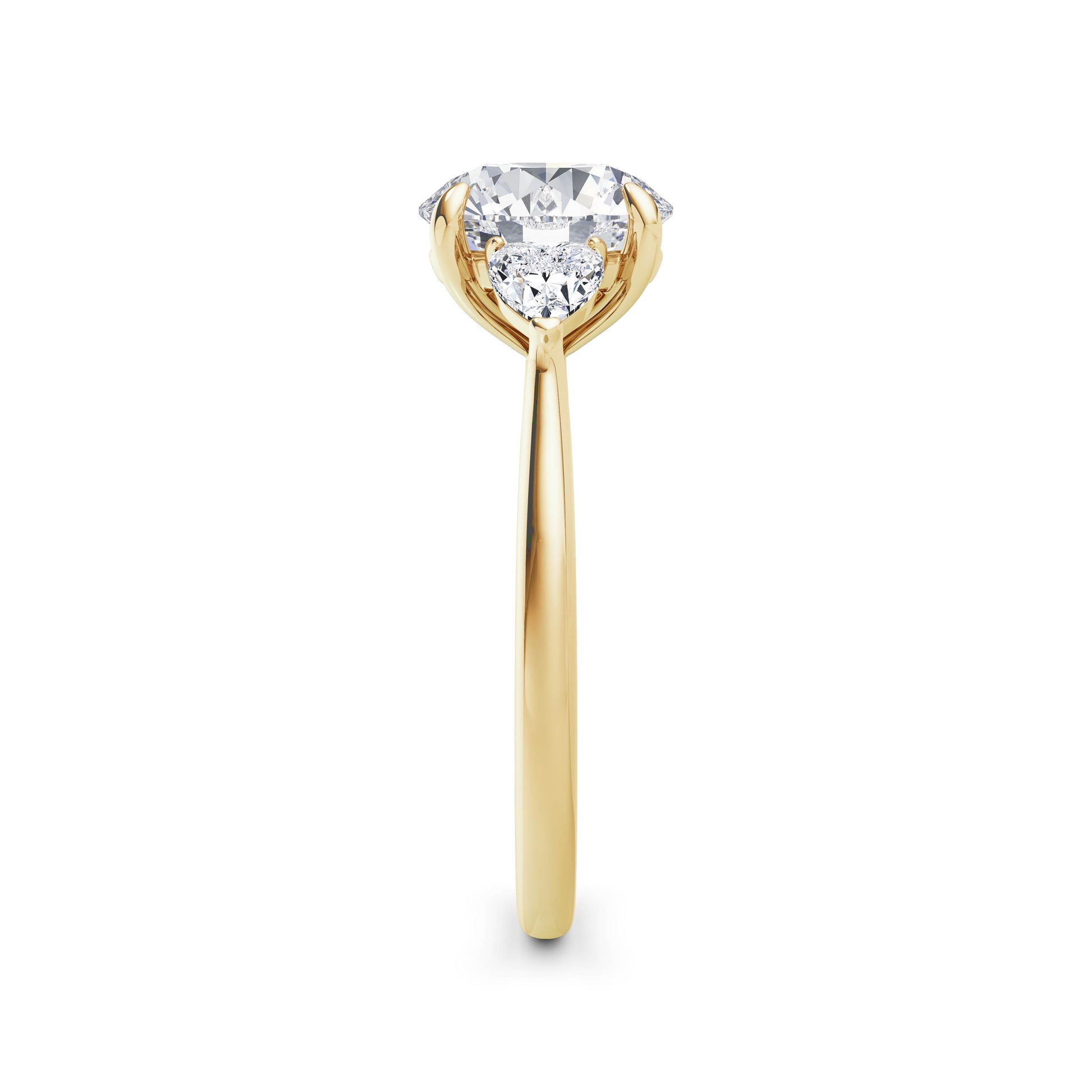 Sally 18k Yellow Gold Round Trilogy