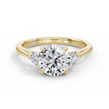 Sally 18k Yellow Gold Round Trilogy