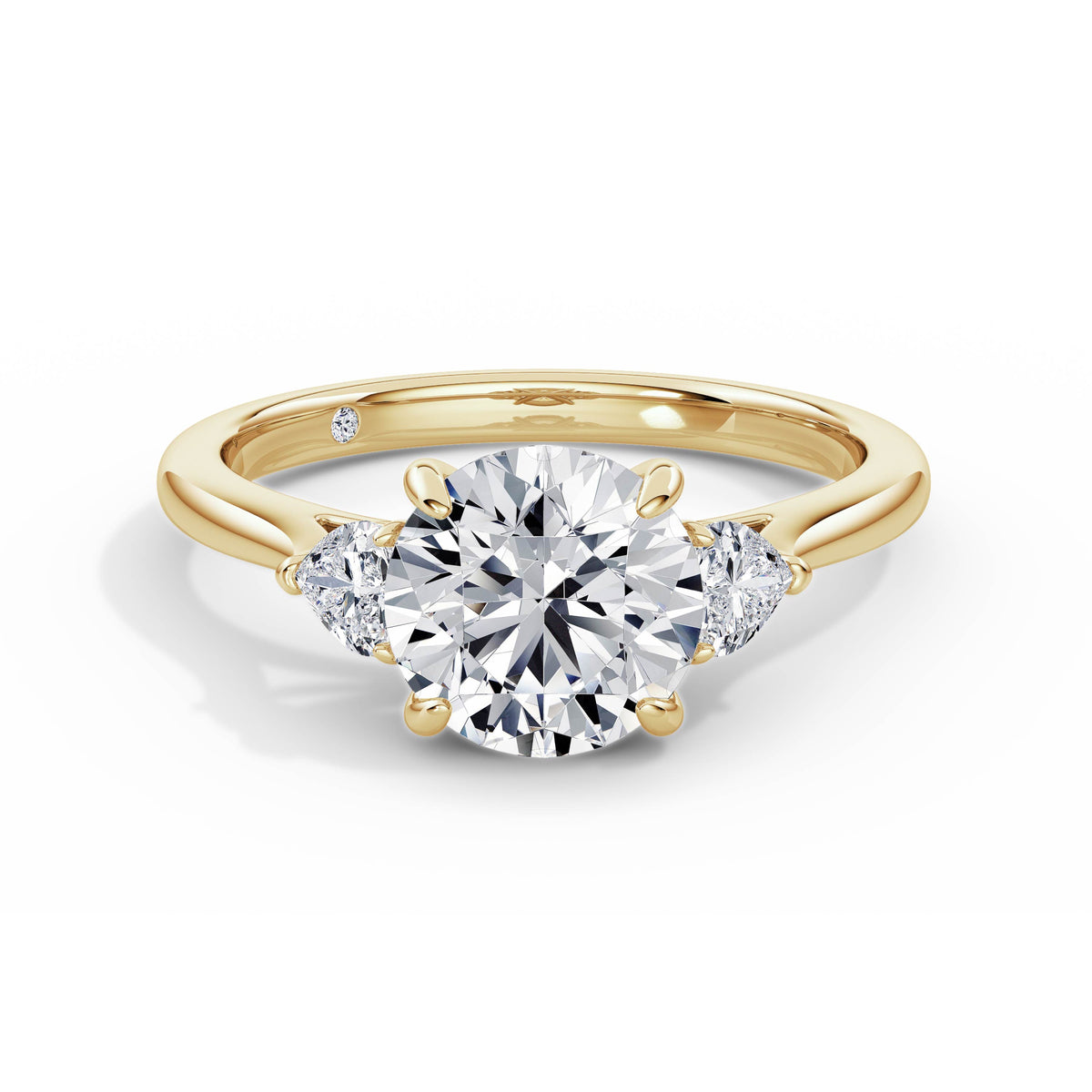 Sally 18k Yellow Gold Round Trilogy