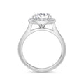 Sally Platinum Round Halo