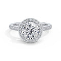 Sally Platinum Round Halo