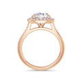 Sally 18k Rose Gold Round Halo