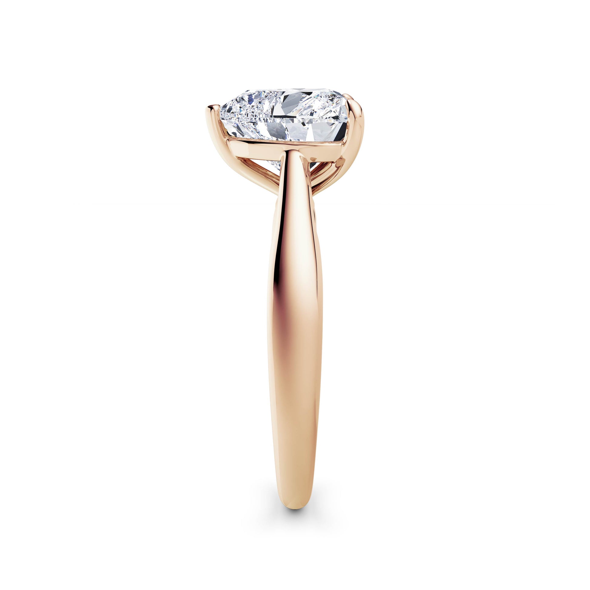 Sarah 18k Rose Gold Heart Solitaire