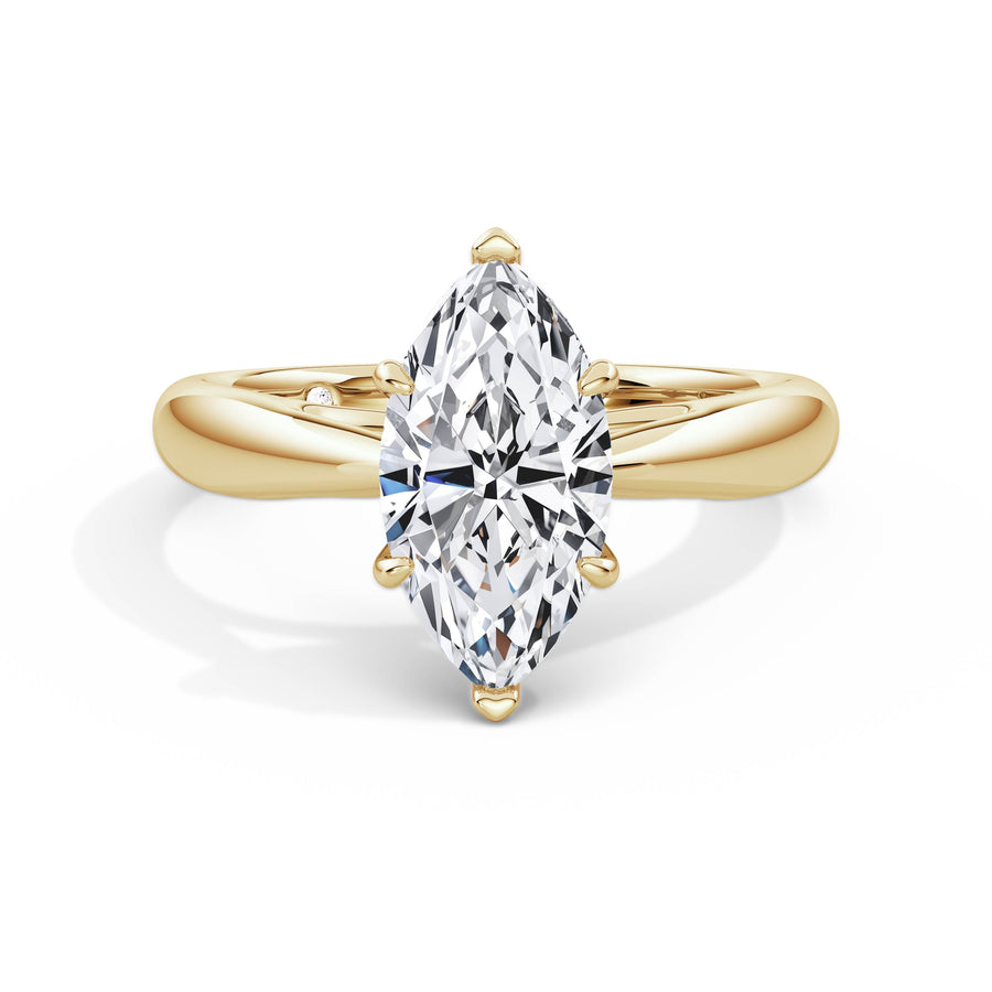 Sarah 18k Yellow Gold Marquise Solitaire