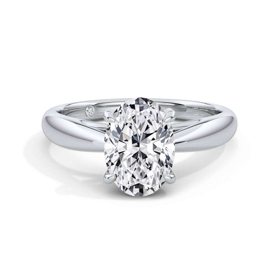 Sarah Platinum Oval Solitaire