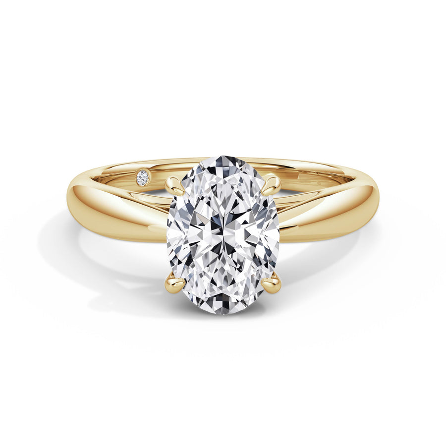 Sarah 18k Yellow Gold Oval Solitaire