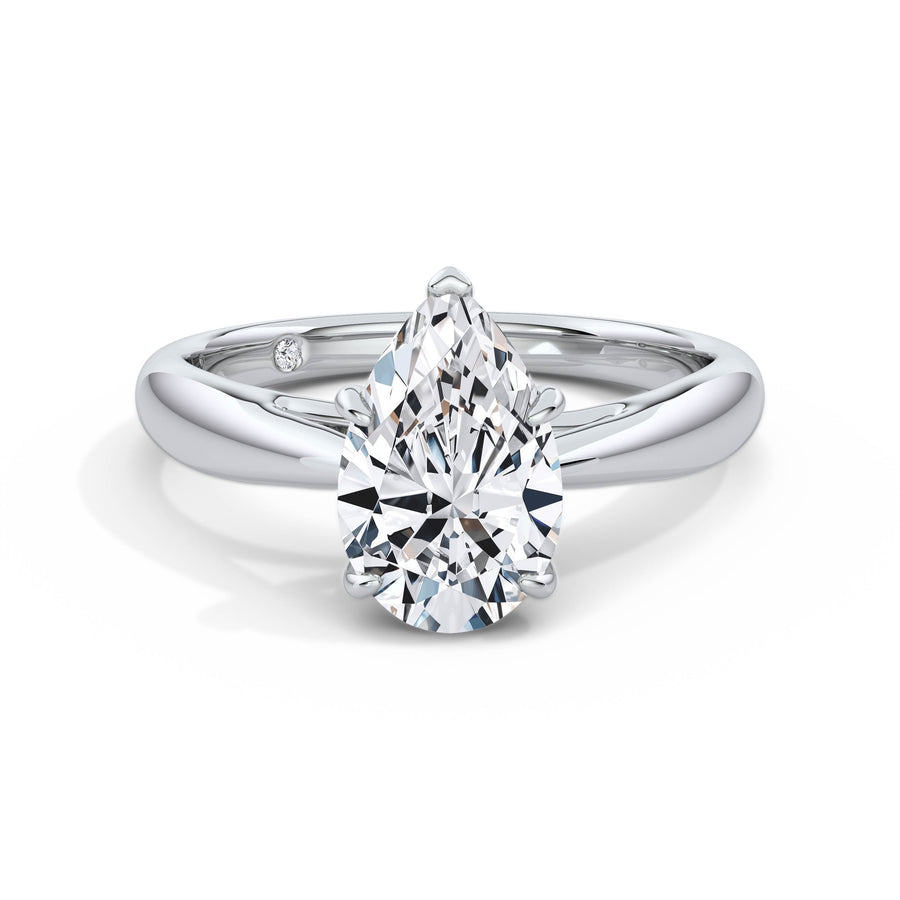 Sarah Platinum Pear Solitaire