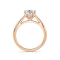 Sarah 18k Rose Gold Pear Solitaire