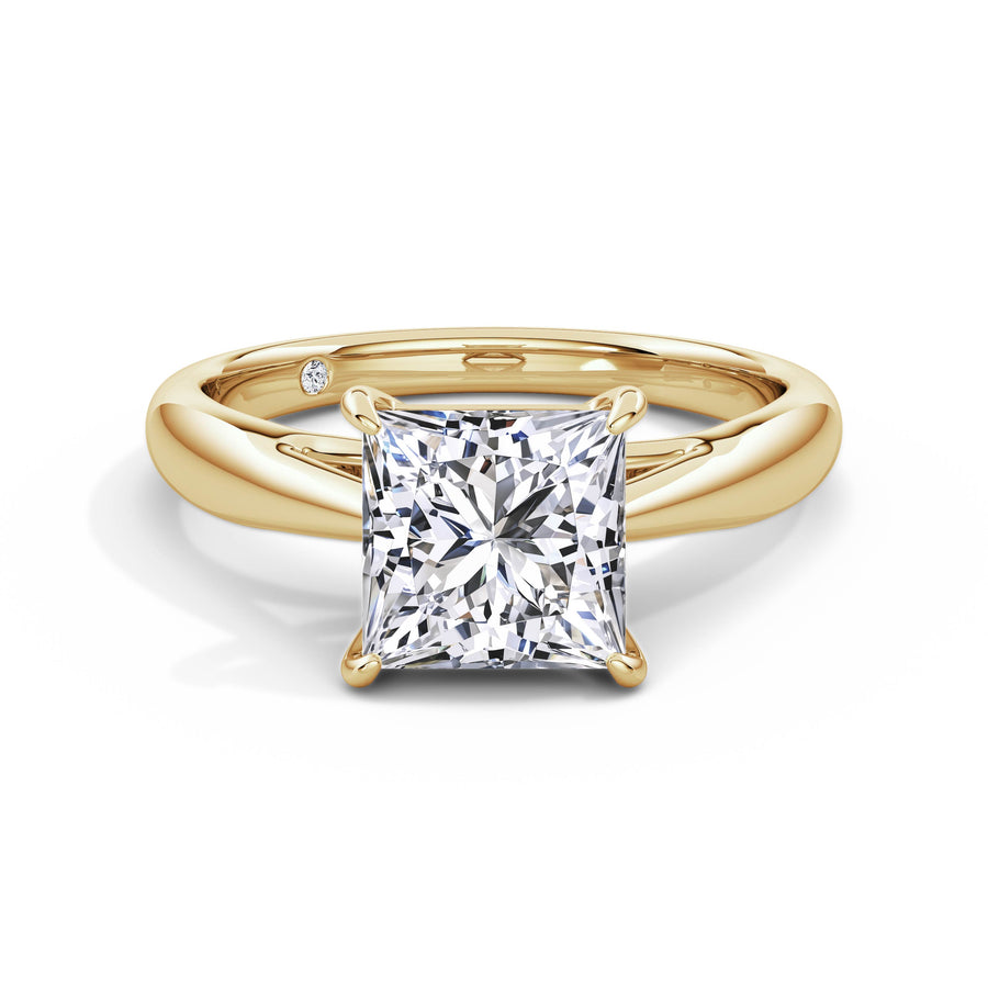Sarah 18k Yellow Gold Princess Solitaire