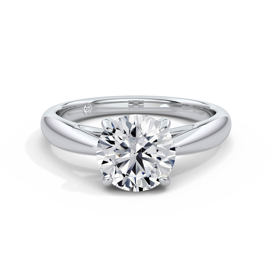 Sarah Platinum Round Solitaire
