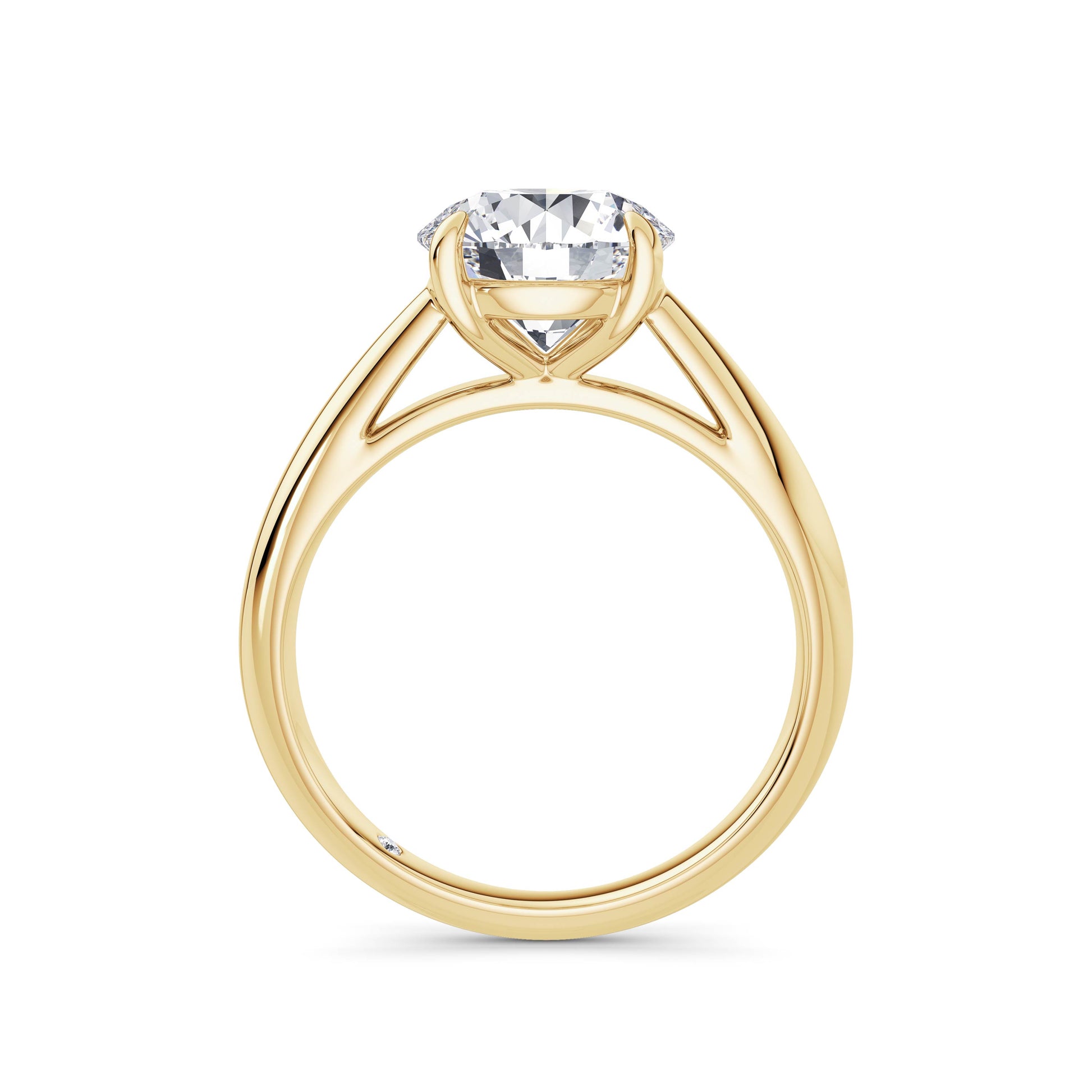 Sarah 18k Yellow Gold Round Solitaire