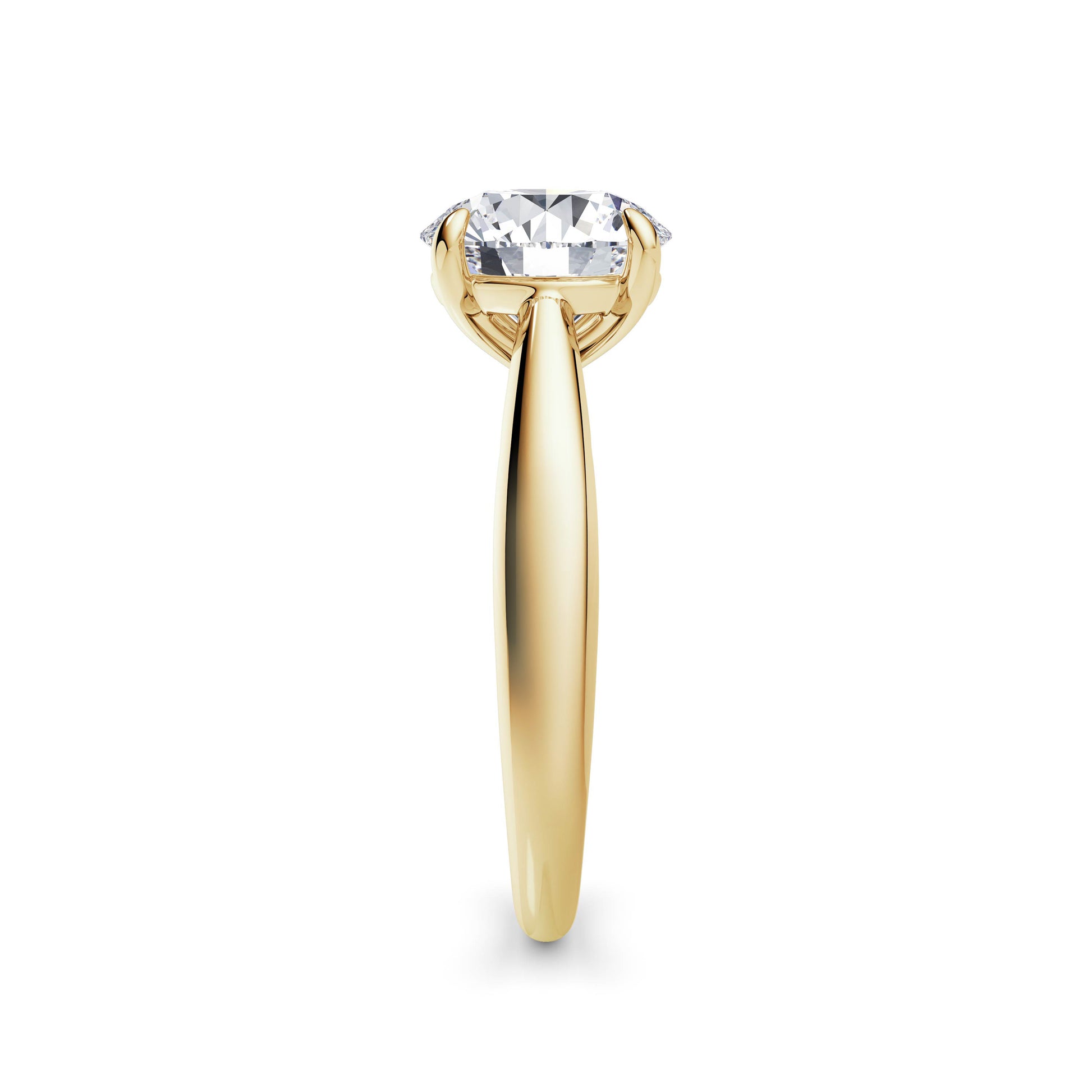 Sarah 18k Yellow Gold Round Solitaire
