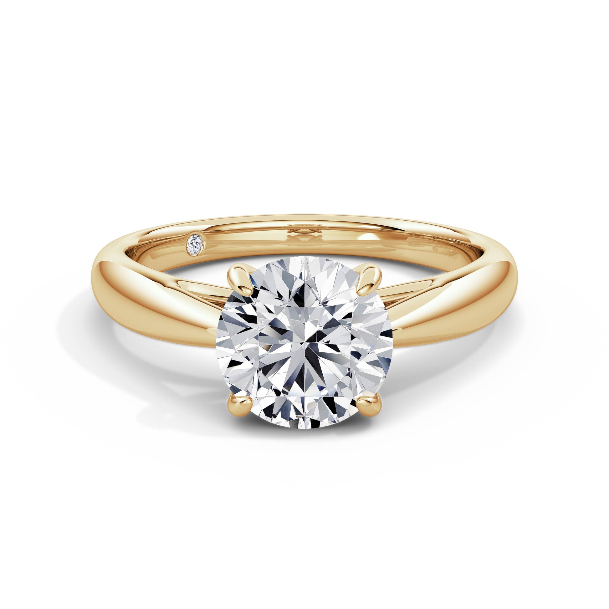 Sarah 18k Yellow Gold Round Solitaire