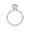 Sonia 18k White Gold Cushion Diamond Band
