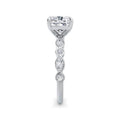 Sonia 18k White Gold Cushion Diamond Band