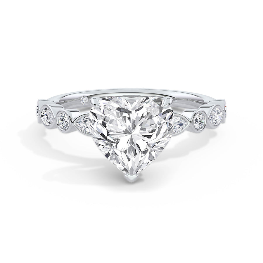 Sonia Platinum Heart Diamond Band