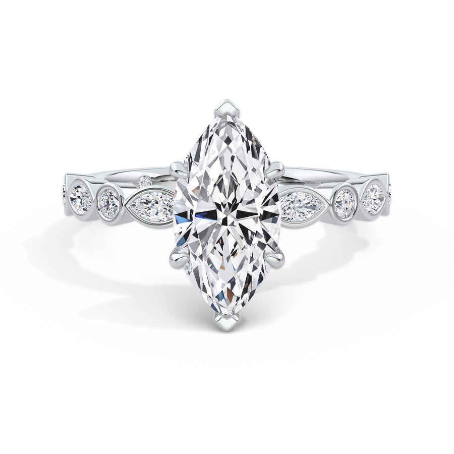 Sonia Platinum Marquise Diamond Band