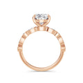 Sonia 18k Rose Gold Oval Diamond Band
