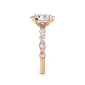 Sonia 18k Rose Gold Oval Diamond Band