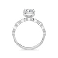 Sonia 18k White Gold Radiant Diamond Band