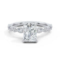 Sonia 18k White Gold Radiant Diamond Band