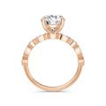Sonia 18k Rose Gold Round Diamond Band