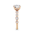 Sonia 18k Rose Gold Round Diamond Band