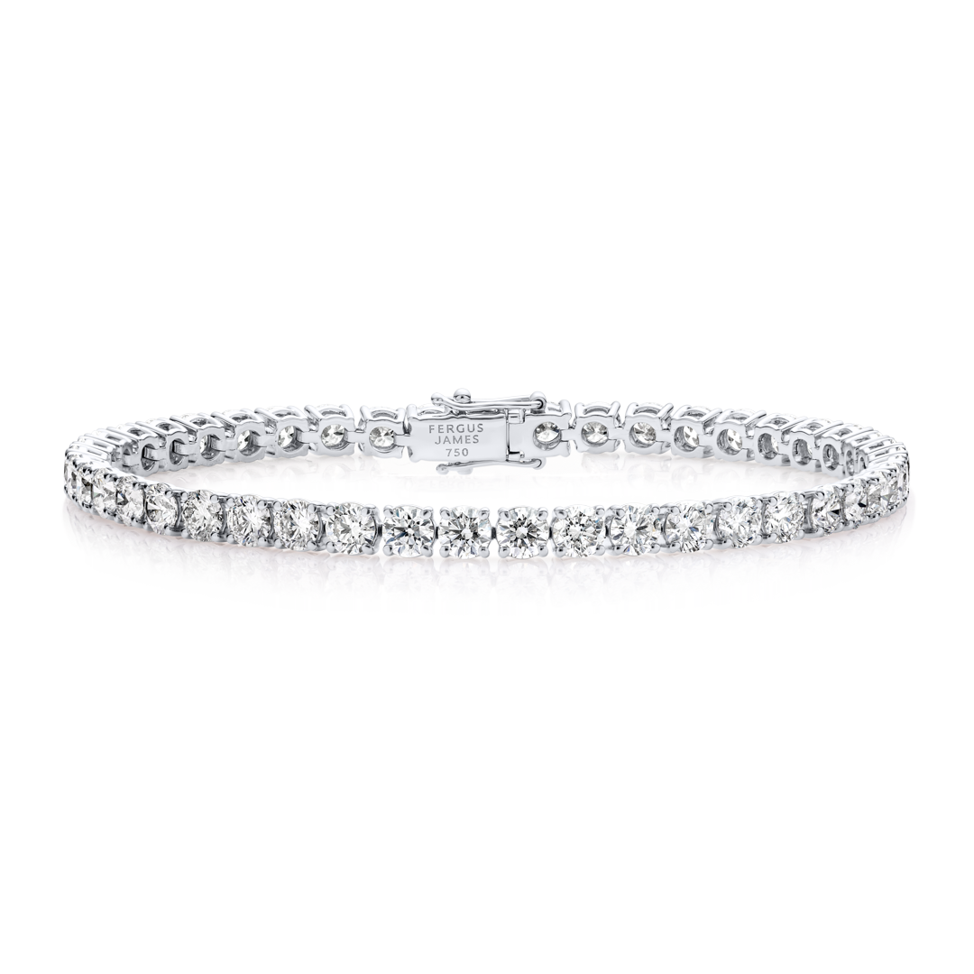 8.3CT DIAMOND TENNIS BRACELET WHITE GOLD