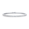 10CT LAB-GROWN DIAMOND TENNIS BRACELET WHITE GOLD