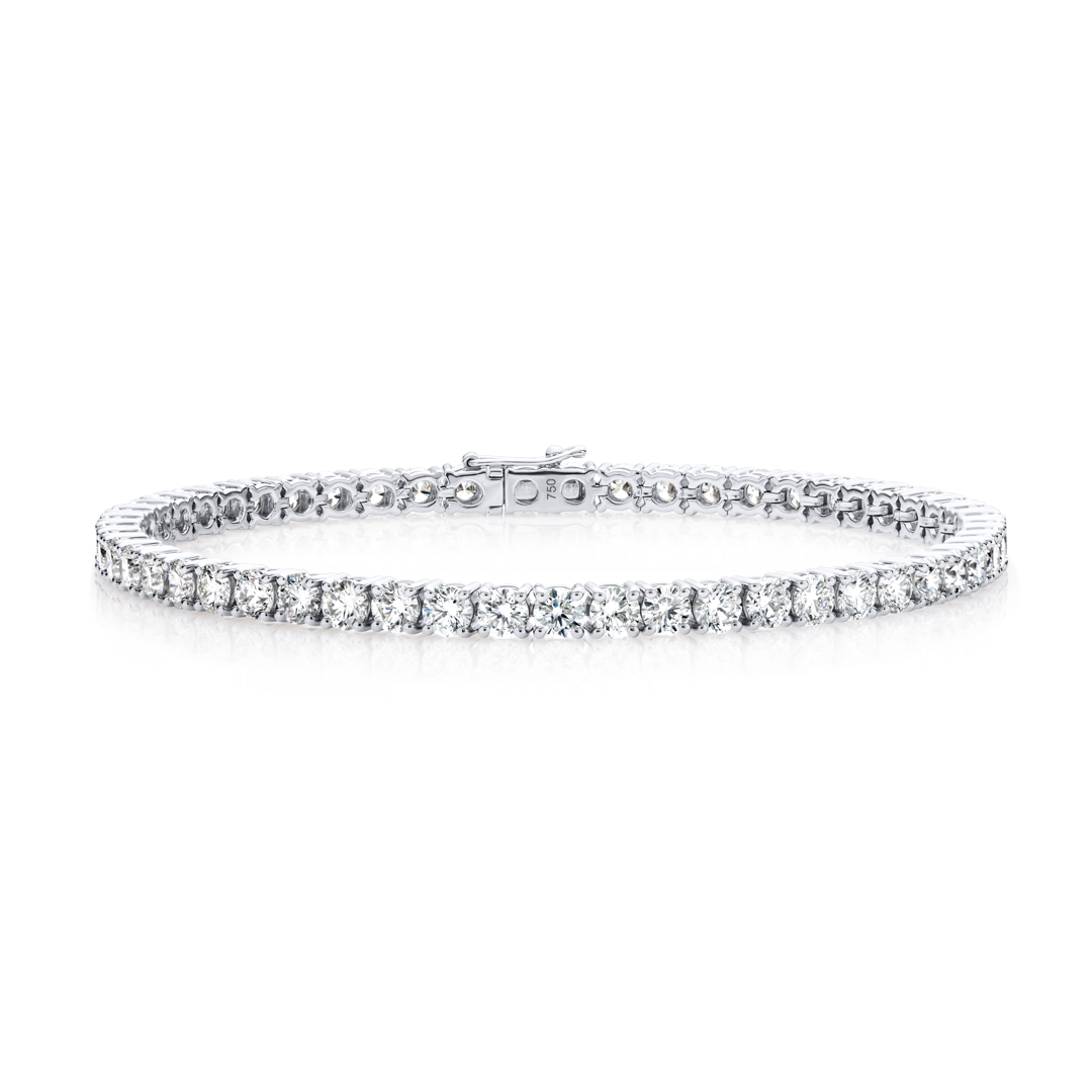 6.2CT DIAMOND TENNIS BRACELET WHITE GOLD