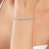 9CT LAB-GROWN DIAMOND TENNIS BRACELET WHITE GOLD