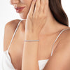 9CT LAB-GROWN DIAMOND TENNIS BRACELET WHITE GOLD