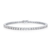 9CT LAB-GROWN DIAMOND TENNIS BRACELET WHITE GOLD