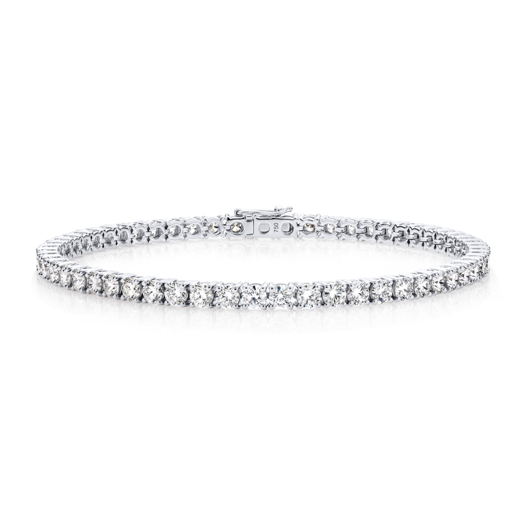 5.8CT DIAMOND TENNIS BRACELET WHITE GOLD