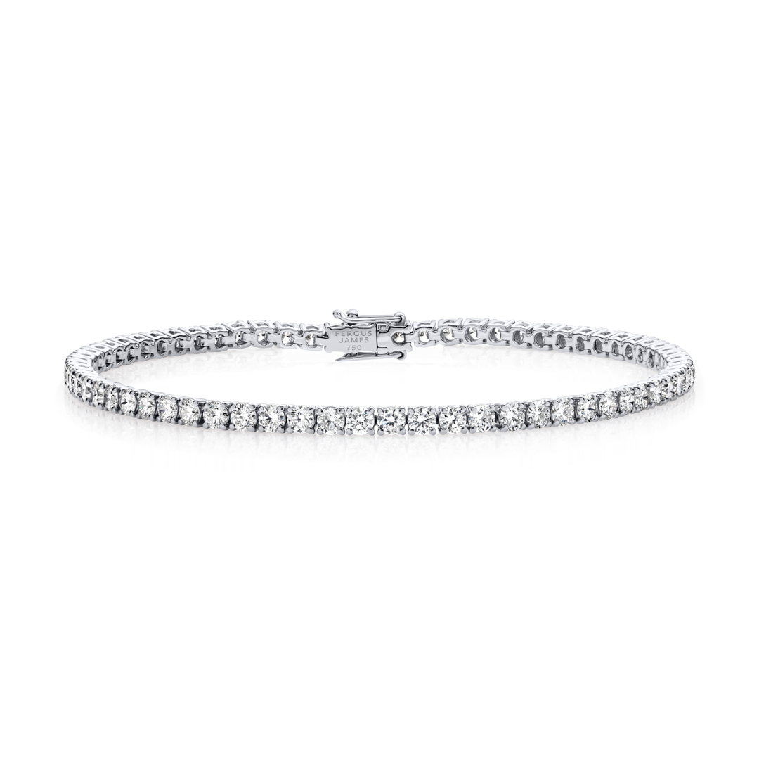 3.6CT DIAMOND TENNIS BRACELET WHITE GOLD