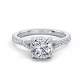 Teresa 18k White Gold Cushion Diamond Band