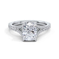 Teresa Platinum Elongated Cushion Diamond Band