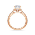 Teresa 18k Rose Gold Elongated Cushion Diamond Band