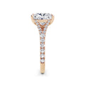 Teresa 18k Rose Gold Elongated Cushion Diamond Band